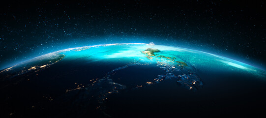 Philippines map from space © 1xpert