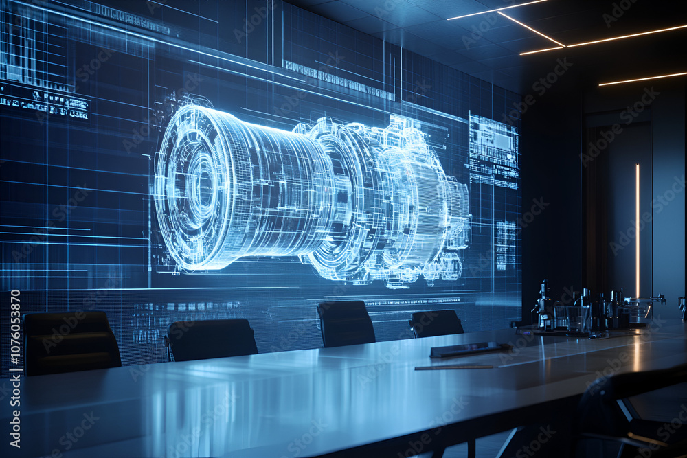 Poster exploring the innovative designs and techniques used by mechanical engineers in modern technology
