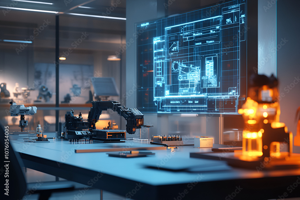 Poster exploring the role of mechanical engineers in enhancing production processes for advanced manufactur