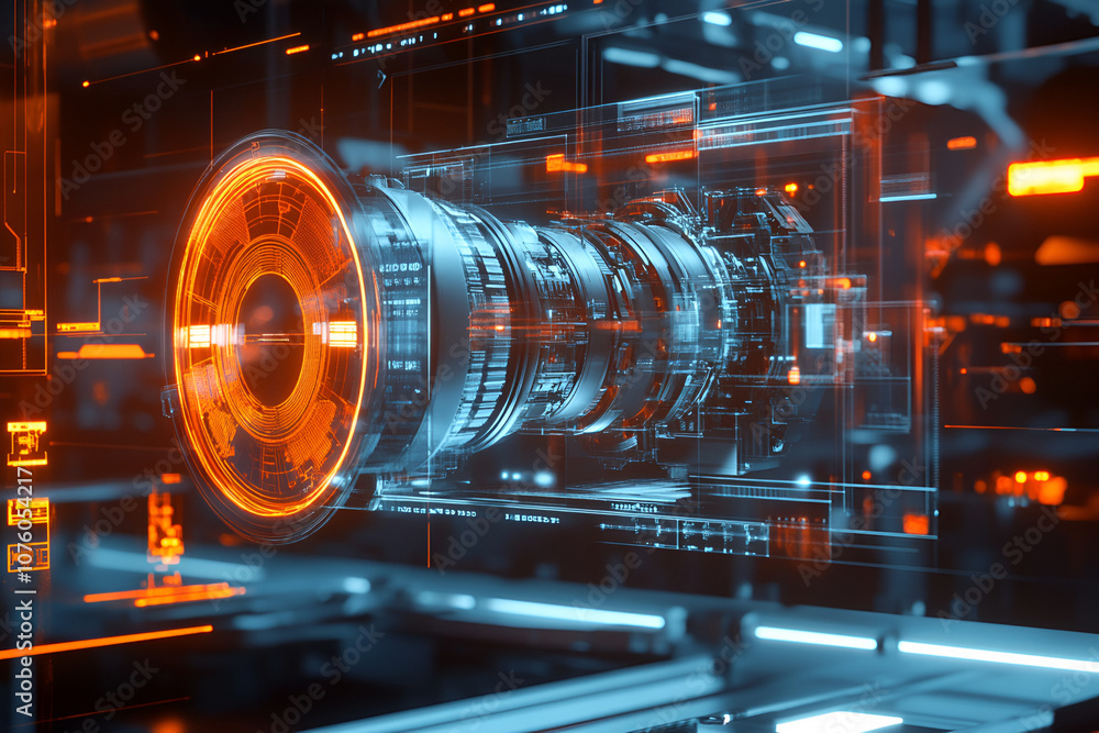 Poster exploring the impact of mechanical engineers on modern production processes and technological advanc