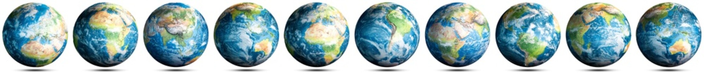 Earth globe map set