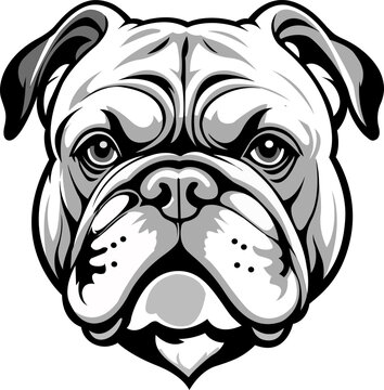 recommend clip art: Bulldog Silhouette Vector Illustration