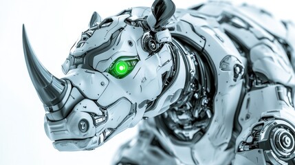Futuristic Rhino Robot