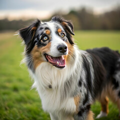 The Australian Shepherd is an intelligent, energetic breed known for its herding abilities.