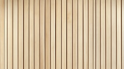 Naklejka premium Wooden wall background with vertical slats, texture of natural wood paneling for interior design or backdrop. Wooden paneling wall. 