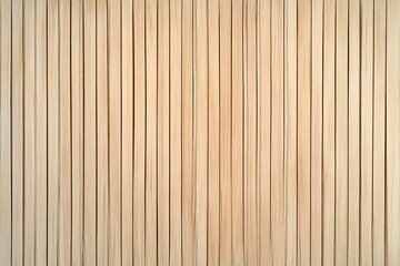 Naklejka premium Wooden wall background with vertical slats, texture of natural wood paneling for interior design or backdrop. Wooden paneling wall. 