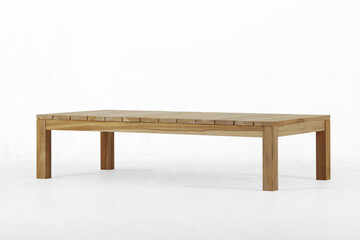 Small table made from JTI wood with natural color