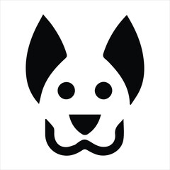 Customizable hound vector icon for easy modifications