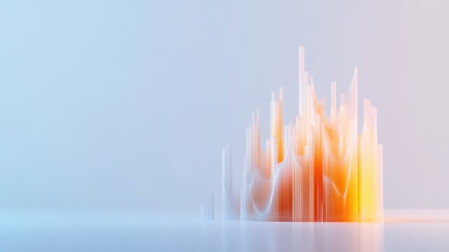 Abstract Statistical Graph in a Simplified Style: Visualizing Data Trends and Insights