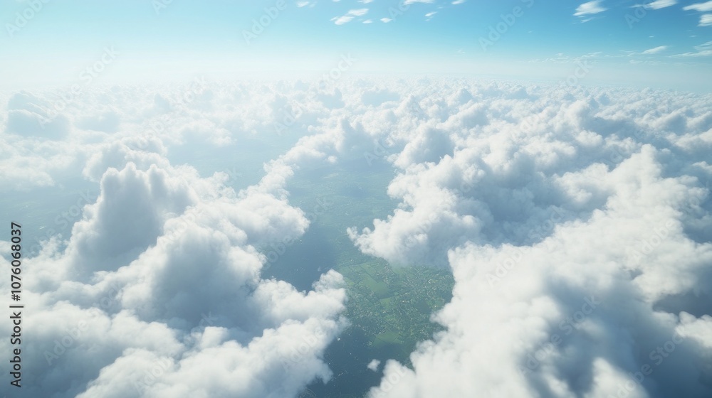 Poster the sky is filled with clouds and the sun is shining through them