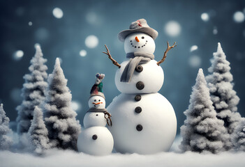 Fototapeta premium man happy snow cold december new holiday vector nature fun olated blue icon snowball winter snowfall flat set funny hat character season card foulard white element christmas design cute outdoors 