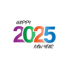 Happy new year 2025 design. 