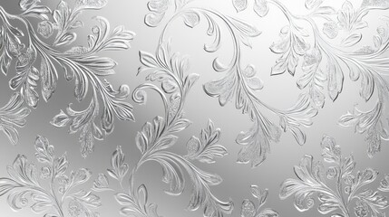 Shimmering Elegance: Luxury Silver Pattern with Delicate Glittery Details for Fashion Backgrounds