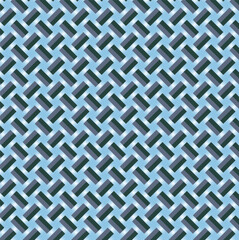 3d Abstract Seamless sky blue and silver color geometric pattern vector. Colorful striped pattern. rectangular shape strip wallpaper. Design for art, fashion, fabric, textile prints, cover, wrapping.