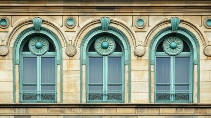 Obraz premium Elegant Architectural Details of Historic Building