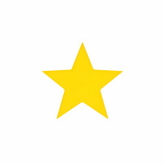Obraz premium yellow star vector on a white background