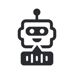 Fototapeta premium Voice assistant icon. Vector illustration. Symbol of artificial intelligence and automation.