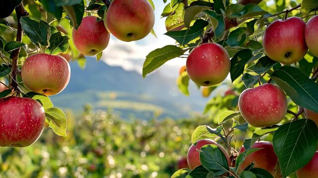 An apple tree provides backlighting in a summer meadow.