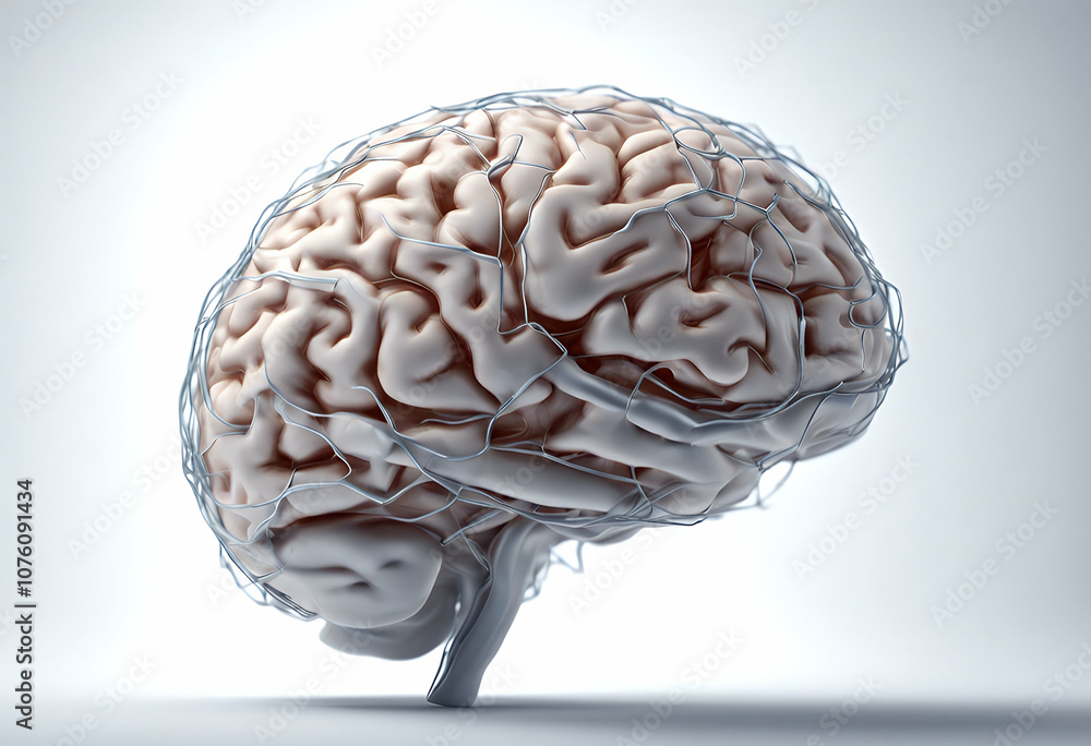 Poster artificialintelligence dimensional abstract thinking alth 3d organ background olated wireframe mind 