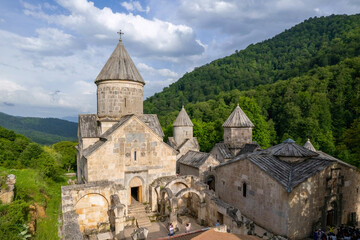 Haghartsin Monastery on sunny spring day. Tavush Province, Armenia.
