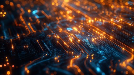 An Abstract Technology Background is a Work of Art That