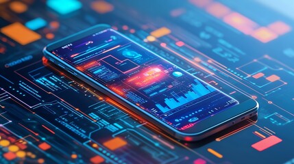 Application of Smartphone with Business Graph and Analysis