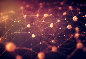 concept digital network cyberspace connection lines dots background geometric line connected plexus dot datum global communication technology