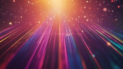 Bright Flare of Multicolored Lines 8K Photorealistic Ultra