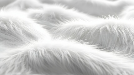 Fototapeta premium White Fur Texture Abstract Background