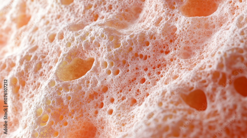 Aufkleber a foam-like substance with a lot of bubbles and holes