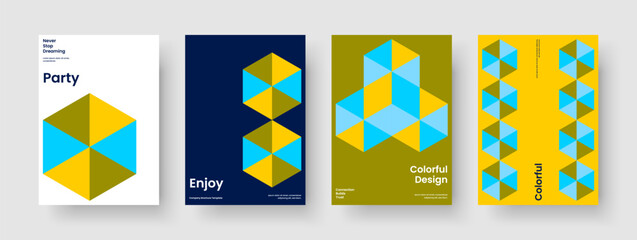 Obraz premium Geometric Banner Layout. Modern Background Design. Isolated Brochure Template. Business Presentation. Flyer. Book Cover. Poster. Report. Pamphlet. Newsletter. Journal. Notebook. Catalog. Portfolio