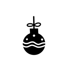 christmas ball silhouette icon