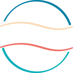 Simple line border frame illustration