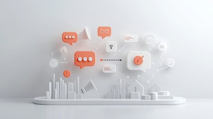Discover how minimalist paper cut style transforms virtual communication into engaging visual experiences