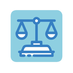 Vector illustration of the scales of justice, Vector illustration of the scales of justice