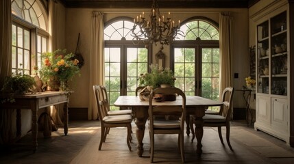 Elegant Dining Room with a Classic Interior