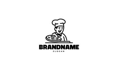 Restaurant logo. Vector emblem template.