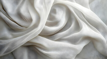 Obraz premium White Fabric Texture - Abstract Background Illustration