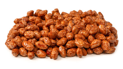 Tasty sweet roasted peanuts as a background.
