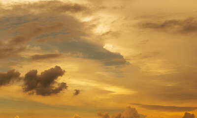 Yellow cloud scape background at sunrise time