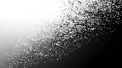 Fototapeta premium Elegant Abstract Particles Texture in Black and White Digital Art Background