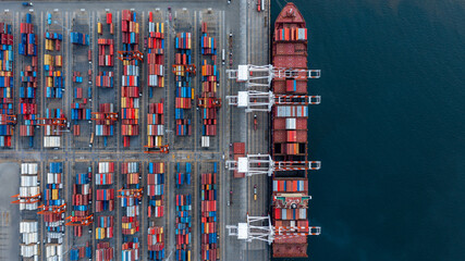 Container cargo ship global business logistic import export transportation, Container cargo ship...