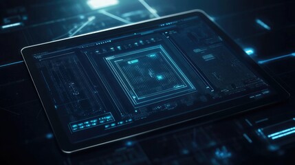 Advanced Interface on Digital Tablet Display