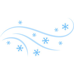 Wind Blowing Snowflakes