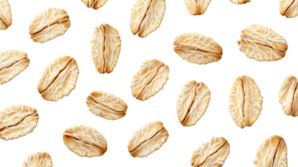 Close-up of nutritious oats on a black background.