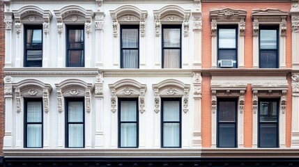 Classic Architectural Facade with Ornate Details