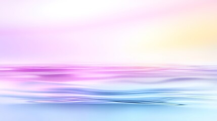 Serene Abstract Ocean Waves at Sunrise with Soft Pastel Colors and Gentle Reflections Creating a Peaceful and Calming Atmosphere for Relaxation and Inspiration