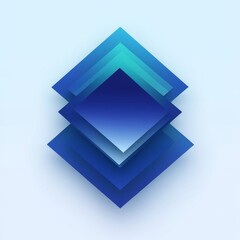 Minimalist Blue Gradient Illustration with Layered Shapes for Modern Professional Designs