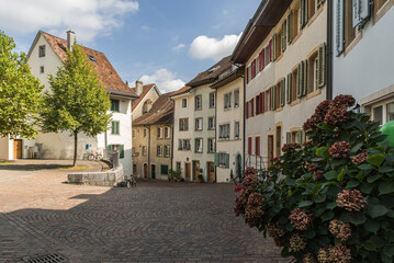 Alley in the old town of Olten, Canton of Solothurn, Switzerland