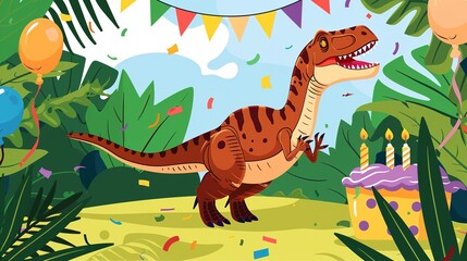 Dinosaur Dreams: Creating a Jurassic Park Birthday Background